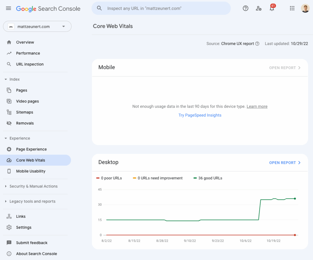 Core Web Vitals Google 2025