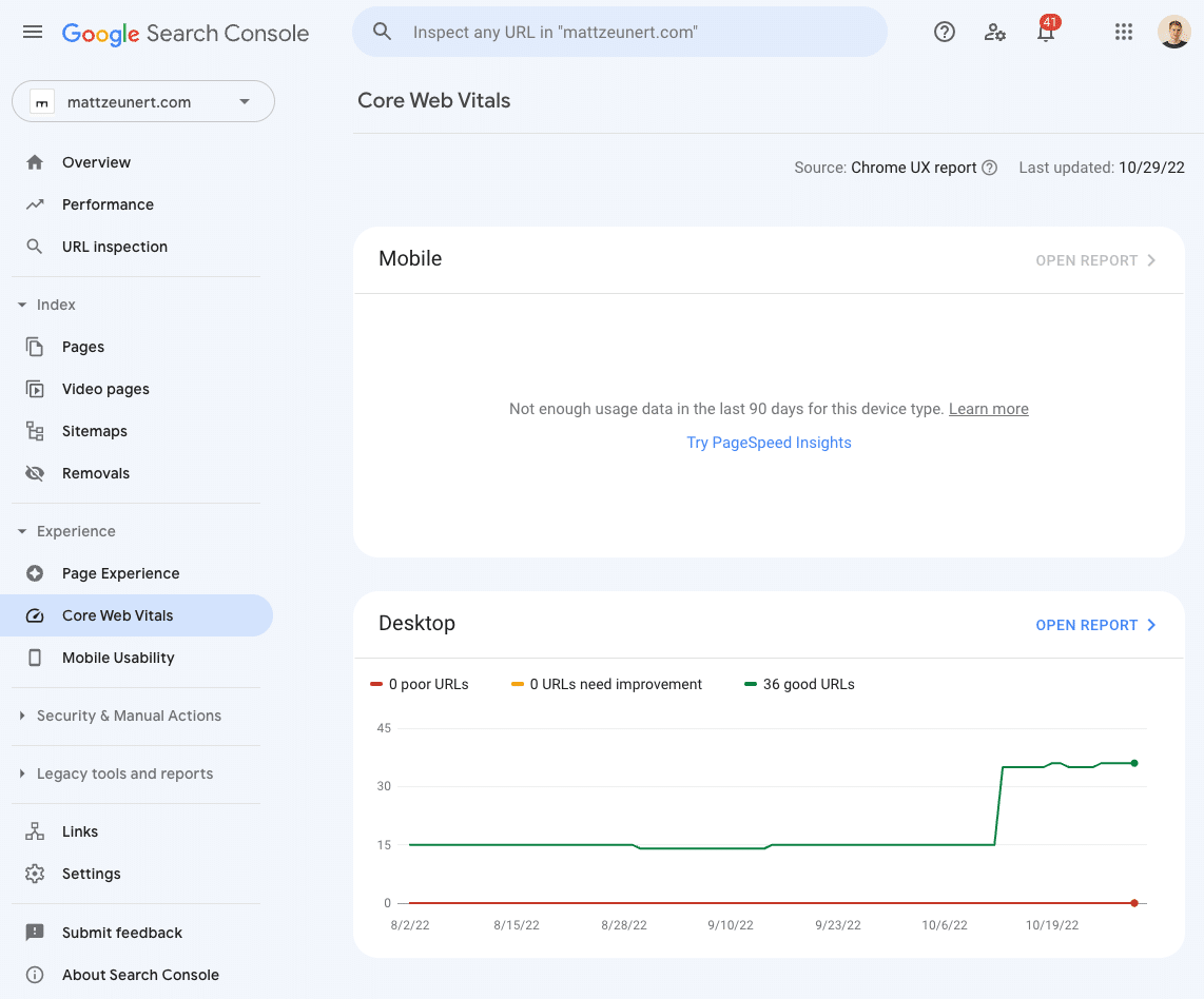 Core Web Vitals Google 2025