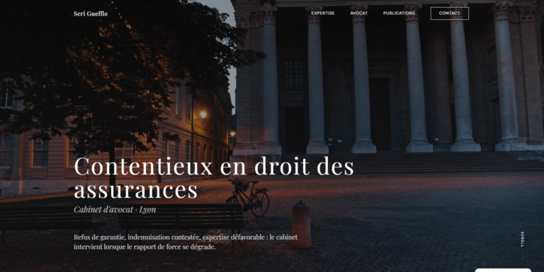 Site sur-mesure pour un cabinet d&rsquo;avocats à Lyon
